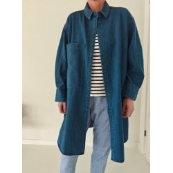 Lyon lang denim skjorte