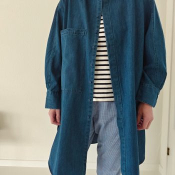 Lyon lang denim skjorte